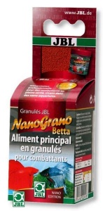 JBL NanoGrano Betta - основной корм в форме гранул для бойцовых рыбок, 60 мл