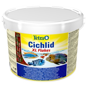 Tetra Cichlid Flakes XL Основной корм для цихлид и крупных рыб, хлопья, 10 л (1,9кг)